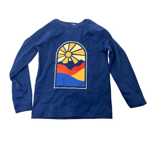Hanna Andersson Sunset Mountains Rash Guard - Size 4 - Picture 1 of 7